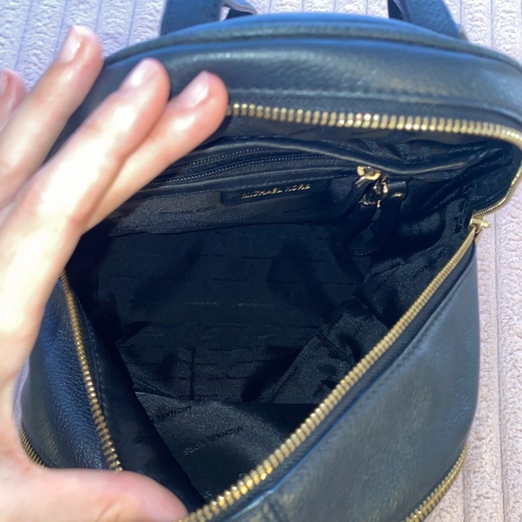 Michael Kors Black Backpack with Gold Accents main image 4
